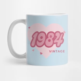 Vintage 1984 Heart Mug